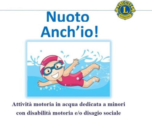 Nuoto anch’io! Attività in piscina dedicata a minori con disabilità e in situazione di disagio sociale